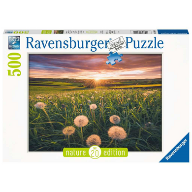 Ravensburger 16990 Erwachsenen-Puzzle - # 500 - Pusteblumen im Sonnenuntergang