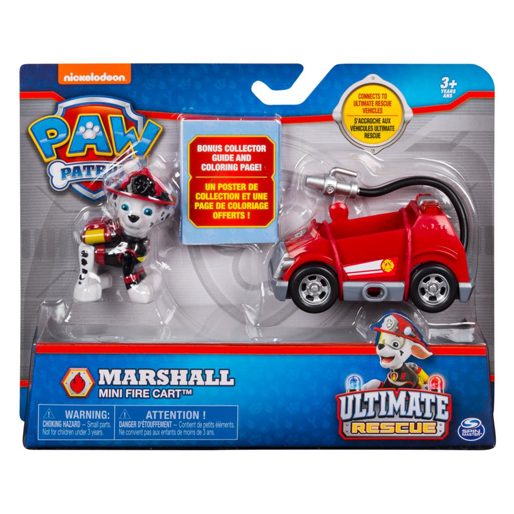 Spin Master 20101480 Paw Patrol - Ultimate Rescue - Marshall im kleinen Feuerwehrfahrzeug