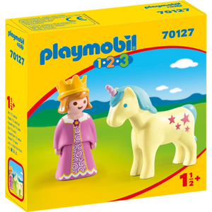 Playmobil 70127 Playmobil 1-2-3 - Prinzessin mit Einhorn