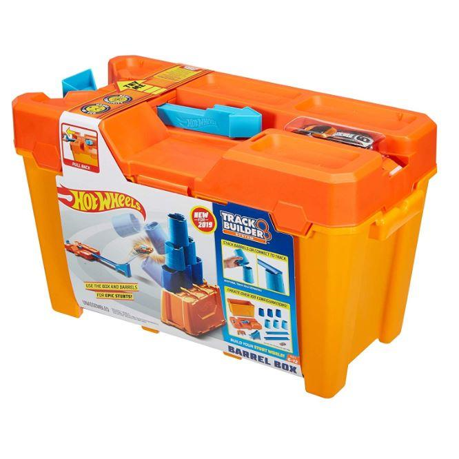 Mattel GCF91 Hot Wheels - Track Builder System Fässer-Stunt Box