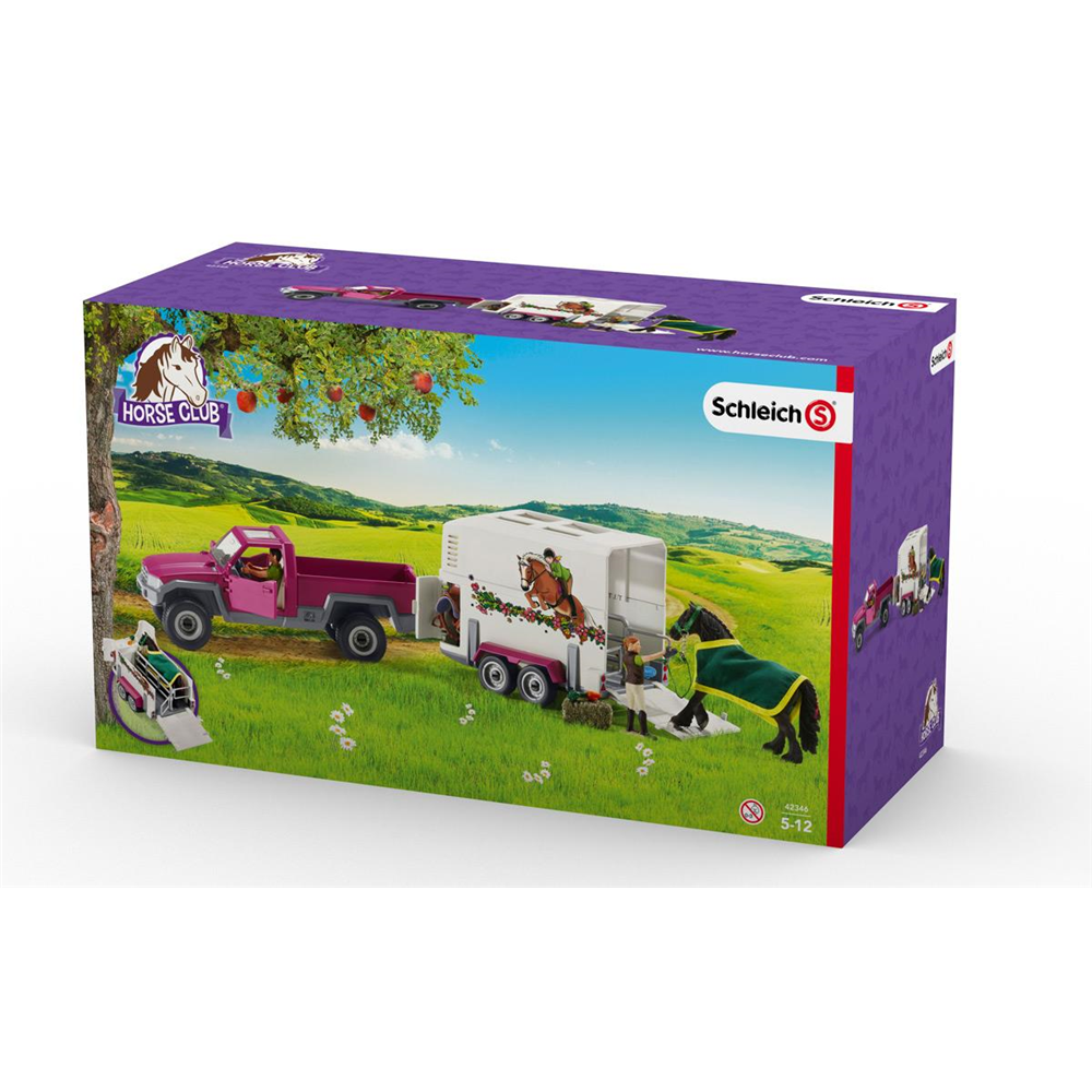 Schleich 42346 Horse Club - Pick-up mit Pferdeanhänger