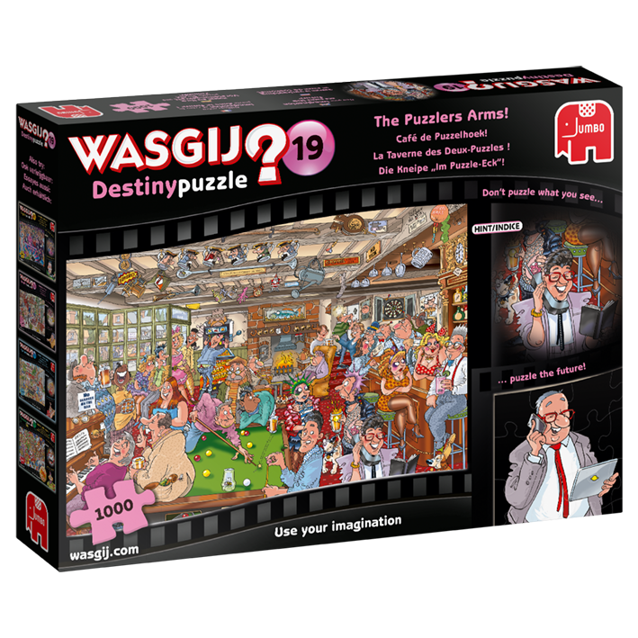 Jumbo Spiele 19166 Wasgij? - # 1000 - Wasgij Destiny 19 - Die Kneipe „Im Puzzle-Eck“!