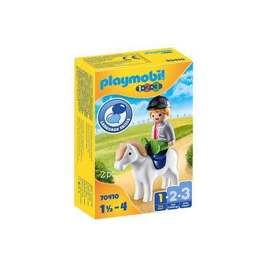 Playmobil 70410 1-2-3 - Junge mit Pony