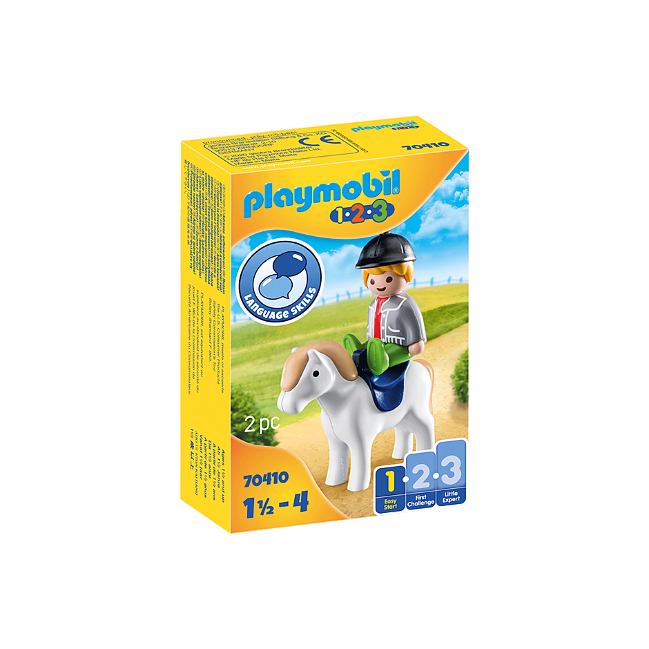 Playmobil 70410 1-2-3 - Junge mit Pony