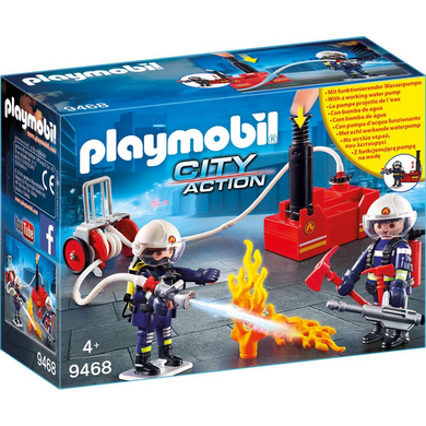 Playmobil 9468 City Action - Feuerwehrmänner mit Löschpumpe