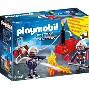 Playmobil 9468 City Action - Feuerwehrmänner mit Löschpumpe