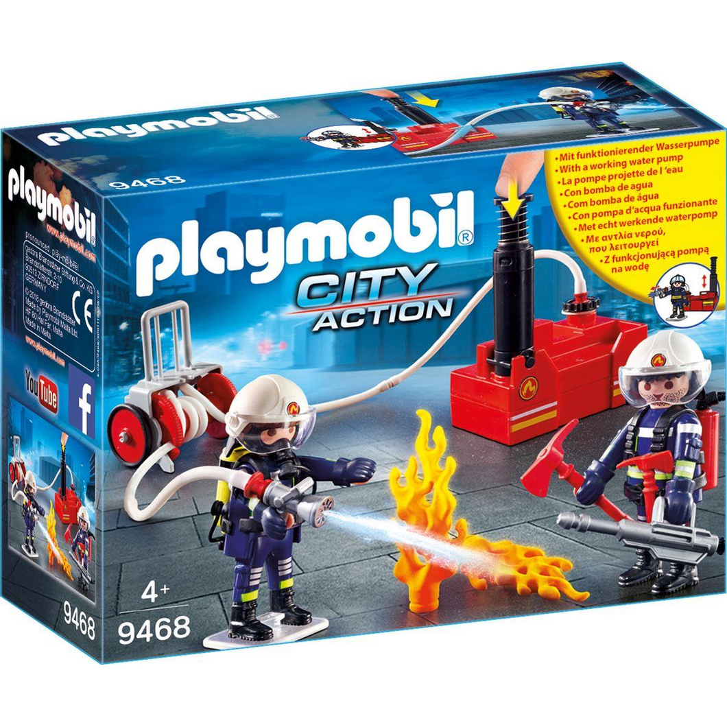 Playmobil 9468 City Action - Feuerwehrmänner mit Löschpumpe