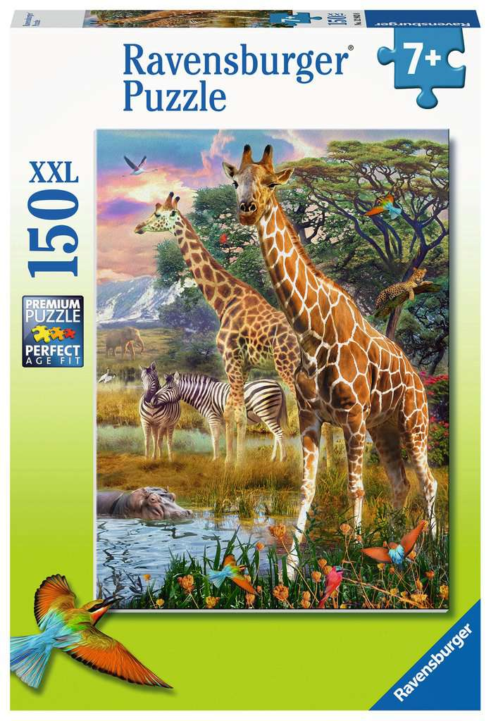 Ravensburger 12943 Kinder-Puzzle - # 150 - Bunte Savanne