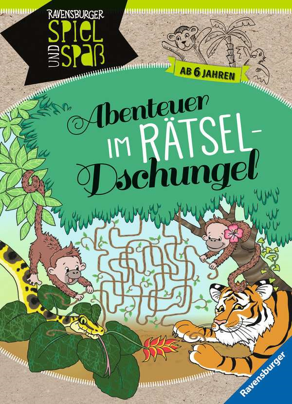 Ravensburger 41624 Spiel und Spaß - Abenteuer im Rätsel-Dschungel