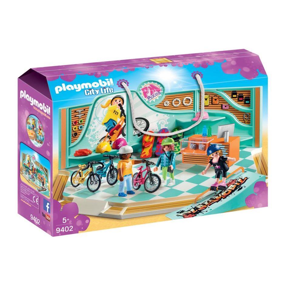 Playmobil 9402 City Life - Shopping-Center - Bike & Skate Shop
