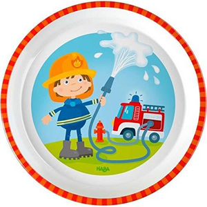 Haba 303692 Kindergeschirr - Teller - Feuerwehr