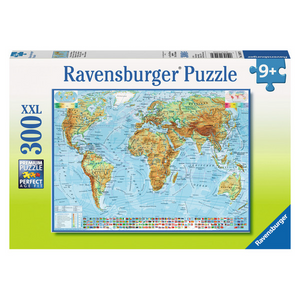 Ravensburger 13097 Kinder-Puzzle - # 300 - Politische Weltkarte