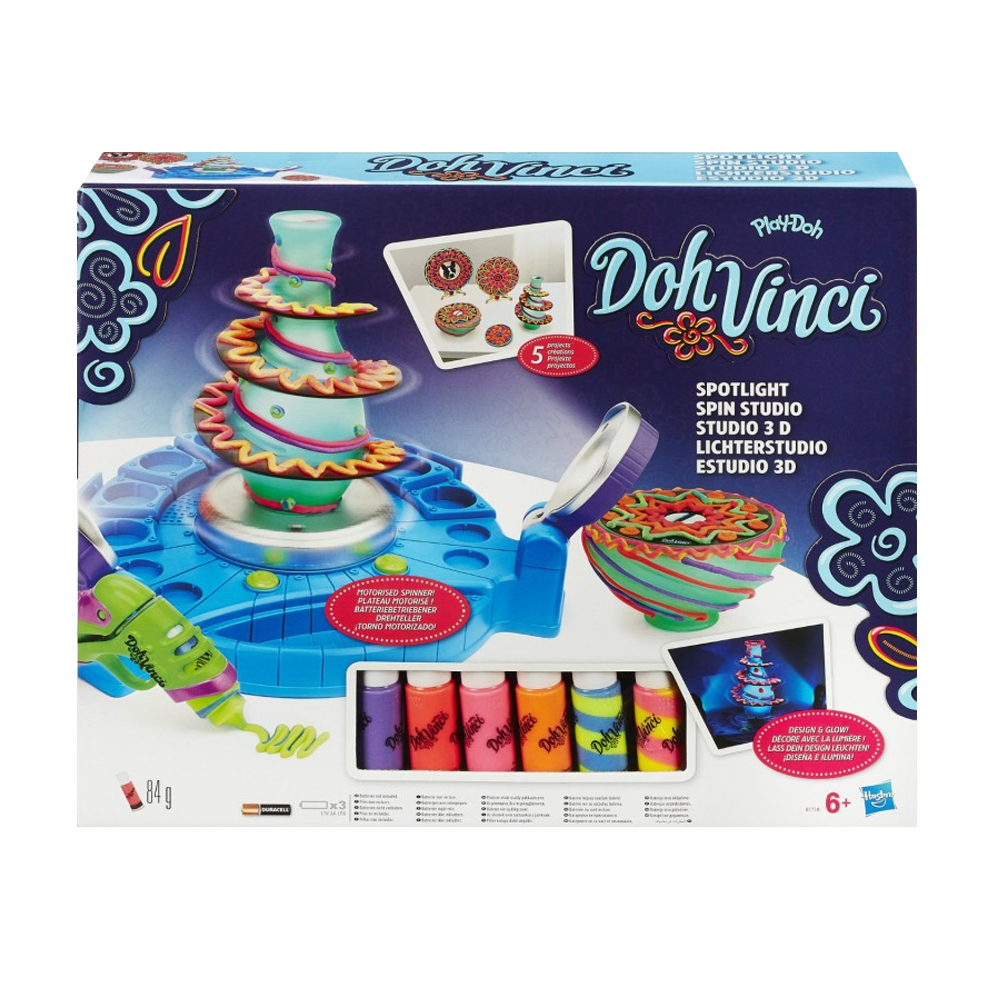 Hasbro B1718 Doh Vinci - Lichterstudio mit Drehteller