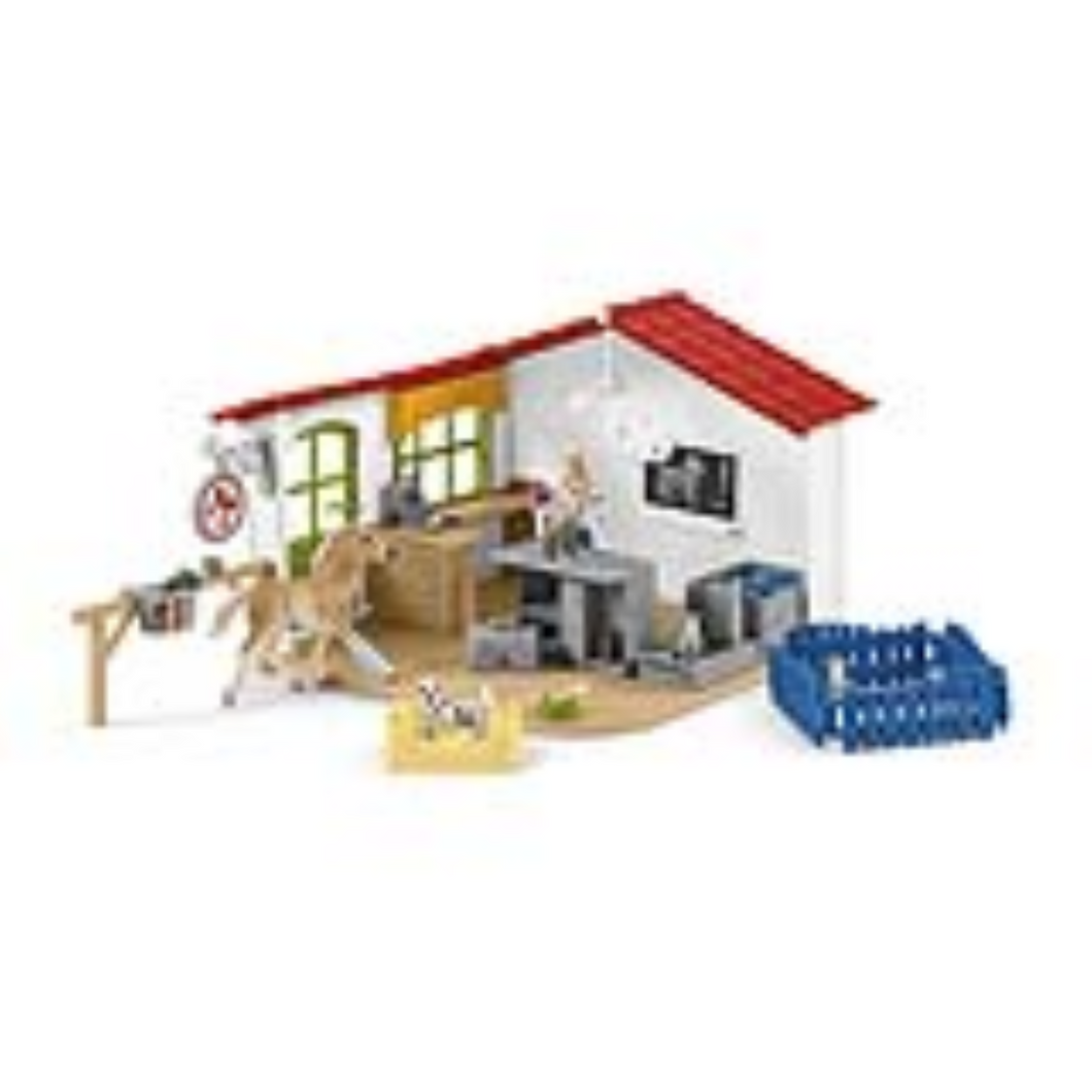 Schleich 42502 Farm World - Tierarzt-Praxis mit Haustieren