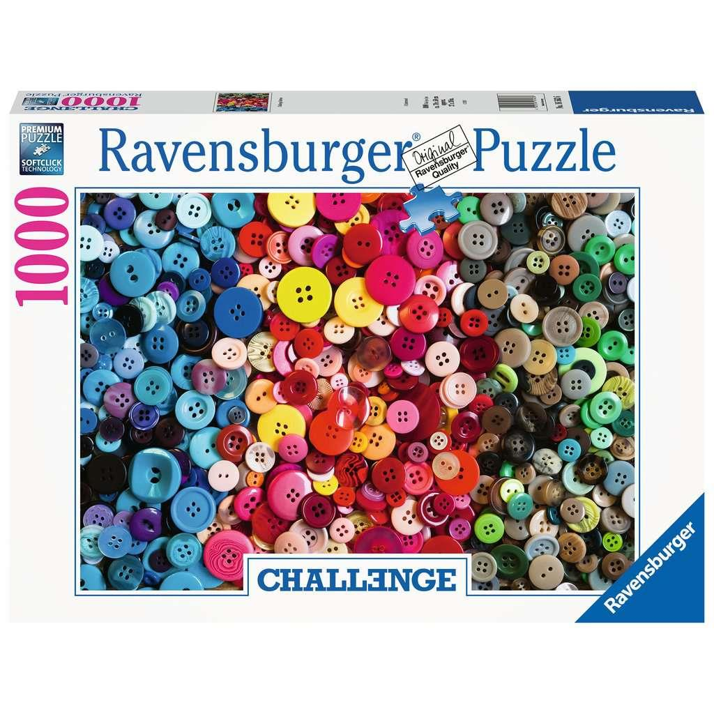 Ravensburger 16563 Erwachsenen-Puzzle - # 1000 - Challenge Buttons