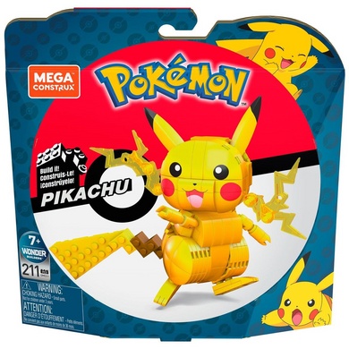 Mattel GMD31 Mega Construx - Pokémon - Pikachu Bausatz (Medium)