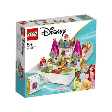 LEGO 43193 Disney Princess - Märchenbuch Abenteuer mit Arielle- Belle- Cinderella und Tiana