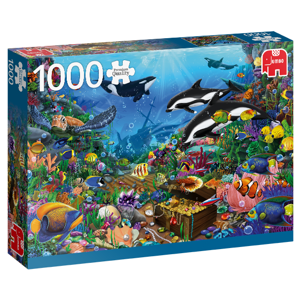 Jumbo Spiele 18814 Jumbo Puzzle - # 1000 - Juwelen aus der Tiefe