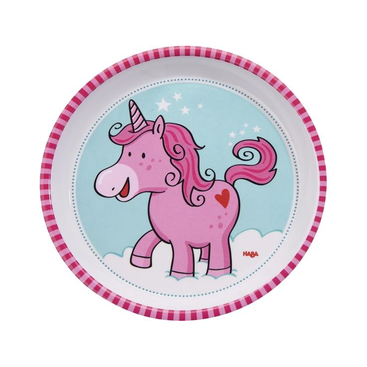 Haba 300569 Einhorn Glitzerglück - Teller