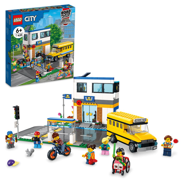 LEGO 60329 City - Schule mit Schulbus