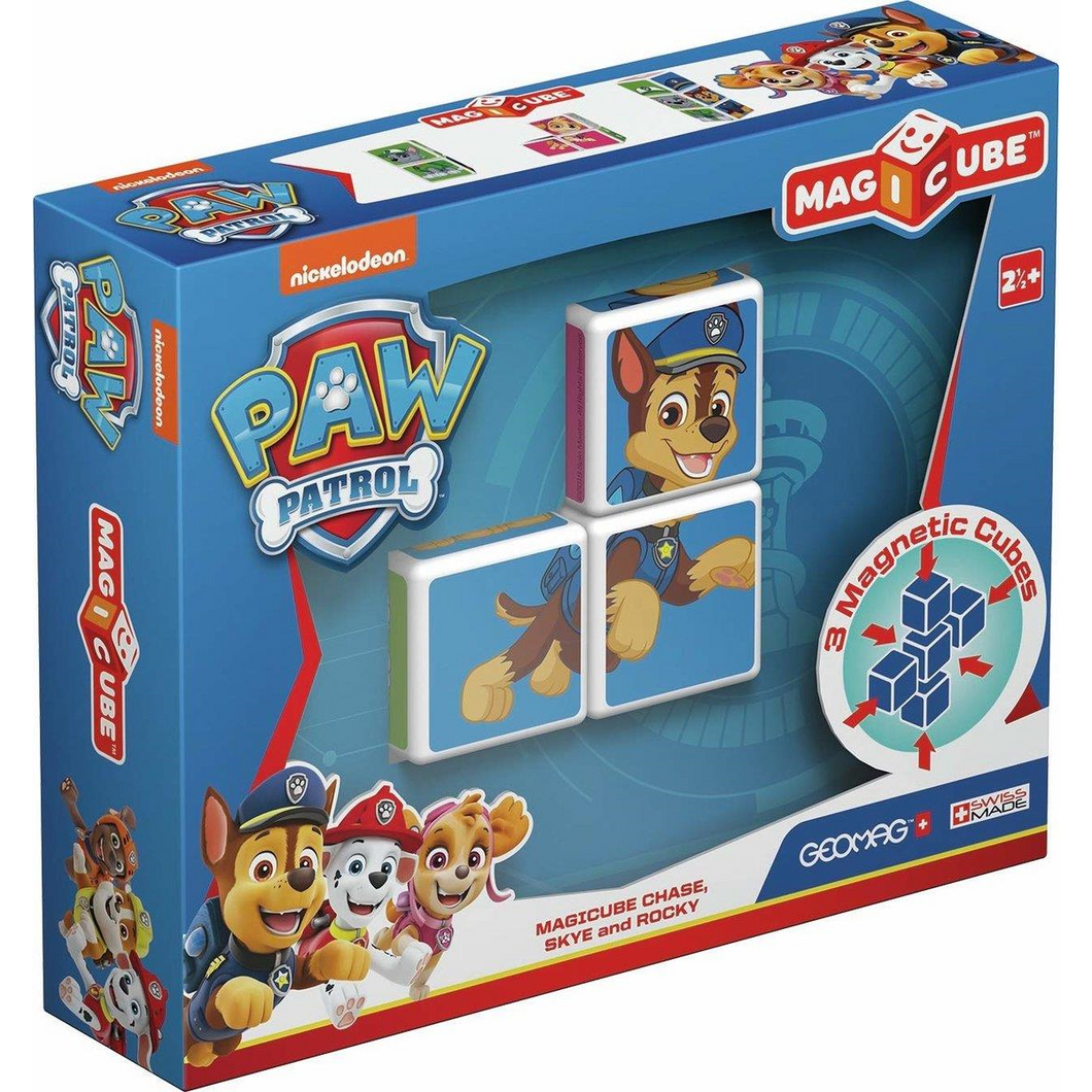 Geomagworld 8400077 Geomag - MAGICUBE - Paw Patrol (Chase - Skye - Rocky)