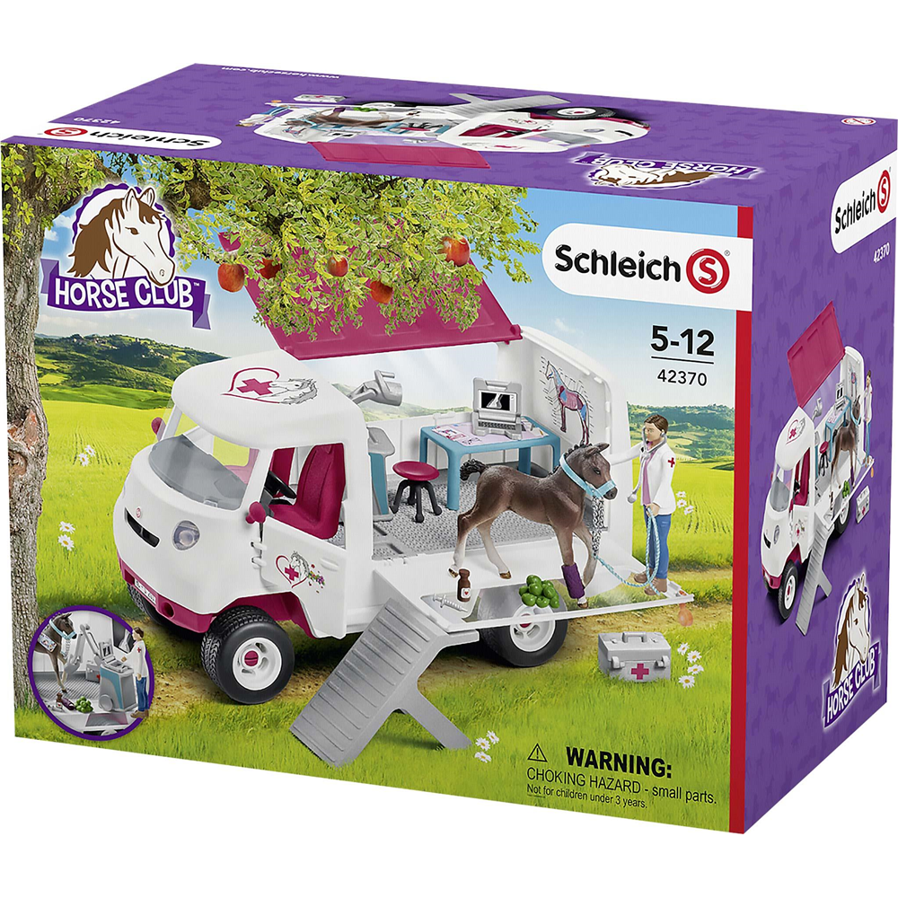 Schleich 42370 Horse Club - Mobile Tierärztin mit Hannoveraner Fohlen
