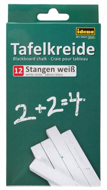 Iden 621721 Idena - Kreativ - Tafelkreide - 12 Stangen (weiß)