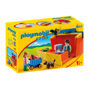 Playmobil 9123 Playmobil 1-2-3 - Mein Marktstand zum Mitnehmen