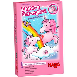 Haba 303647 Einhorn Glitzerglück - Funkel-Bingo