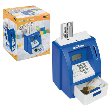 Iden 50020 Idena - Spielen - Spardose - Geldautomat Digital mit Sound (blau)