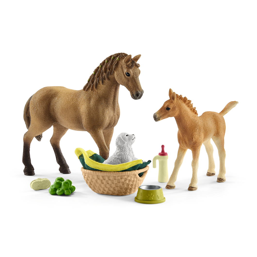 Schleich 42432 Horse Club - Sarahs Tierbaby-Pflege