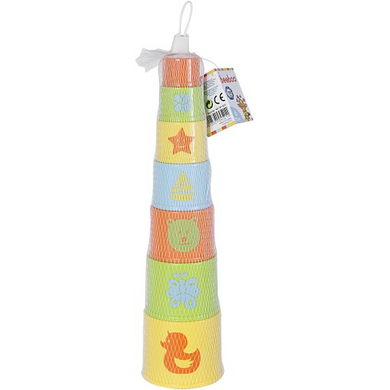 VEDES 0040767631 Beeboo - Stapel-Pyramide - rund - 7- teilig