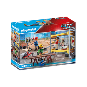 Playmobil 70446 City Action - Hochhausbau - Baugerüst mit Handwerkern