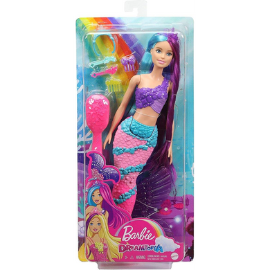 Mattel GTF39 Barbie - Dreamtopia Regenbogenzauber Meerjungfrau mit langem Haar