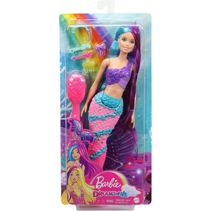 Mattel GTF39 Barbie - Dreamtopia Regenbogenzauber Meerjungfrau mit langem Haar