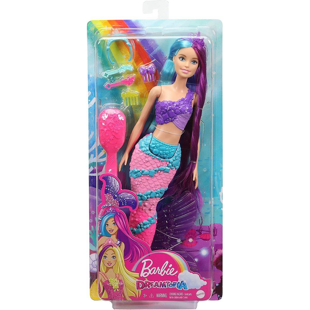 Mattel GTF39 Barbie - Dreamtopia Regenbogenzauber Meerjungfrau mit langem Haar