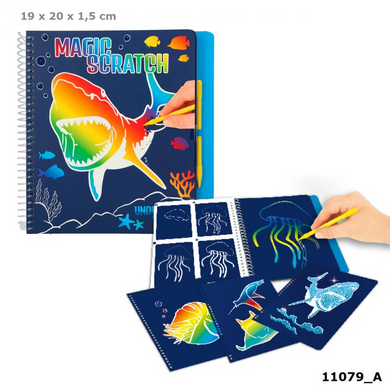 Depesche 11079_A Dino World - Magic Scratch Book