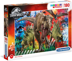 Clementoni 29106 Jurassic World - Supercolor - Puzzle Dinos - 180 Teile