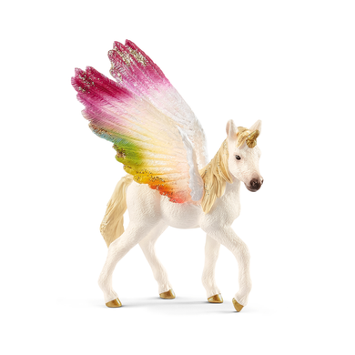 Schleich 70577 Bayala - Geflügeltes Regenbogeneinhornm Fohlen