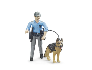 BRUDER 62150 bworld - Polizist mit Hund