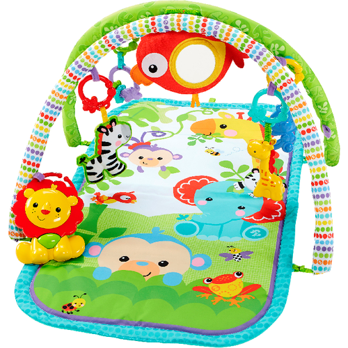 Mattel CHP85 Fisher Price - Rainforest-Freunde 3-in-1 Spieldecke