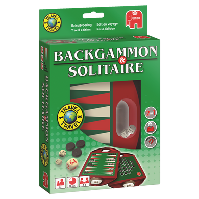Jumbo Spiele 19508 Jumbo - Travel Backgammon Solitaire