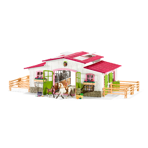 Schleich 42344 Horse Club - Reiterhof mit Reiterin und Pferden