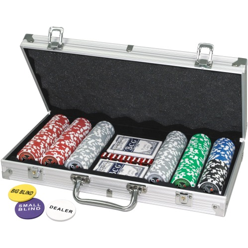 Fun Trading 62506466 Alu-Pokerkoffer-  300 Laser-Chips - 11.5g
