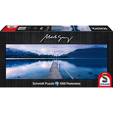 Schmidt Spiele 59291 # 1000 - Panorama - Mark Gray - Lake Wakatipu (New Zealand)