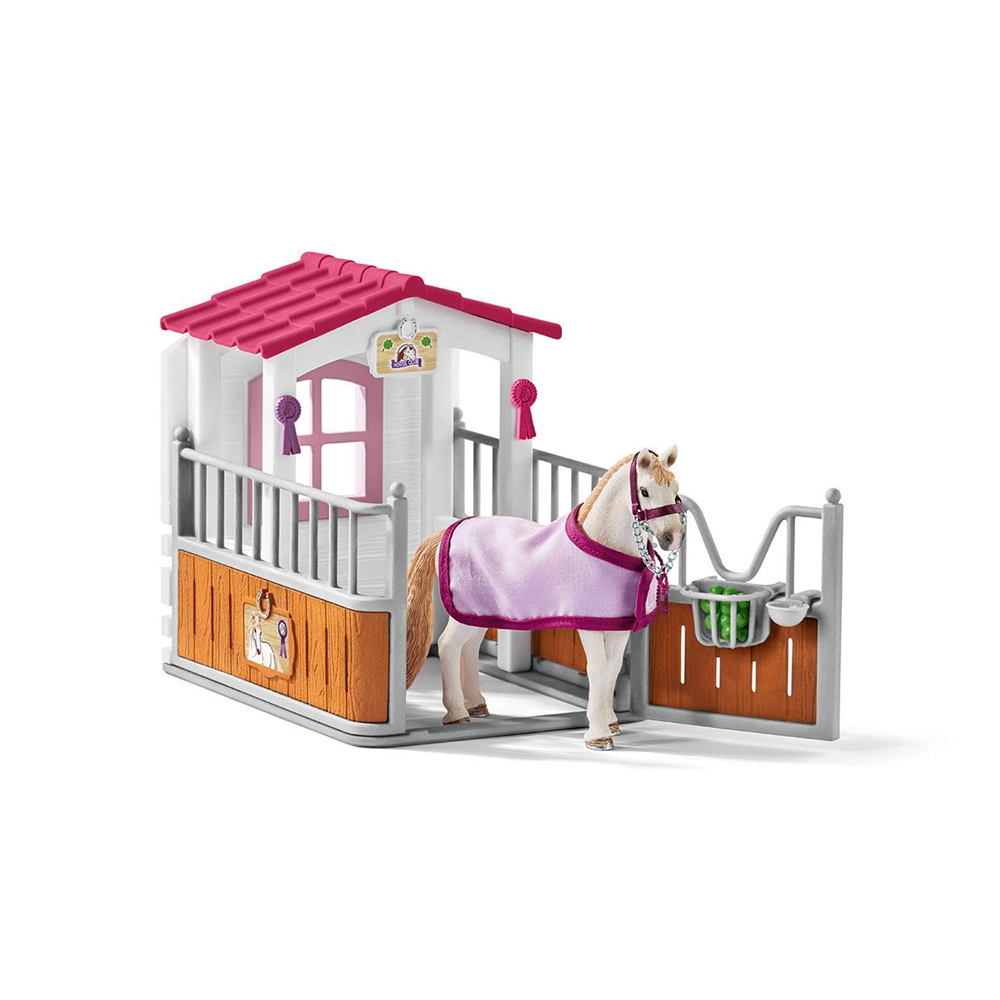 Schleich 42368 Horse Club - Pferdebox mit Lusitano Stute