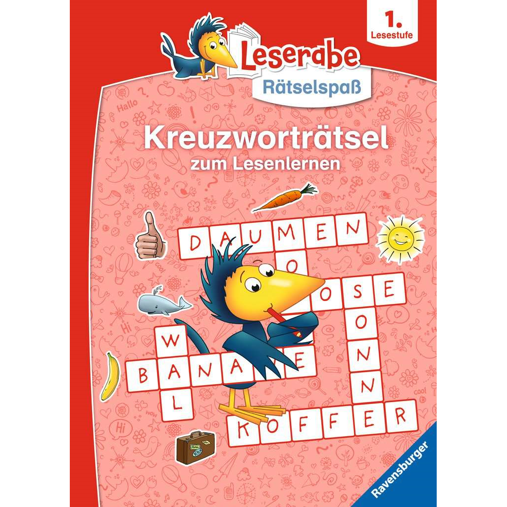 Ravensburger 48988 Leserabe - Rätselspaß - Kreuzworträtsel zum Lesenlernen (1. Lesestufe)