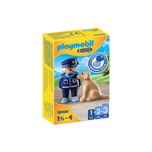 Playmobil 70408 1-2-3 - Polizist mit Hund