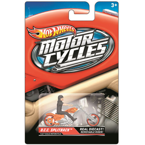 Mattel X2075 Hot Wheels - Motorrad mit Fahrer - 1:64