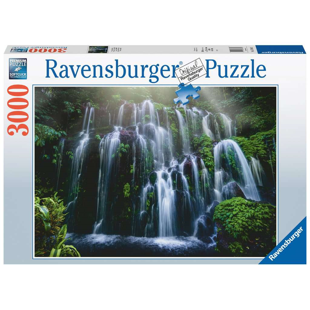 Ravensburger 17116 Erwachsenen-Puzzle - # 3000 - Wasserfall auf Bali